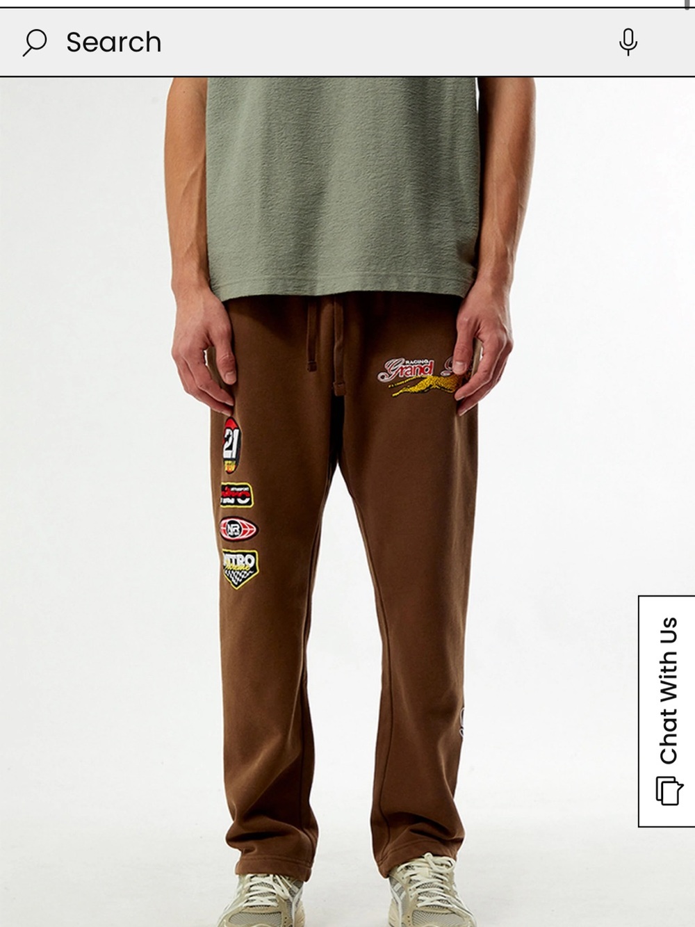 Pacsun Brown Straight Leg Sweatpants